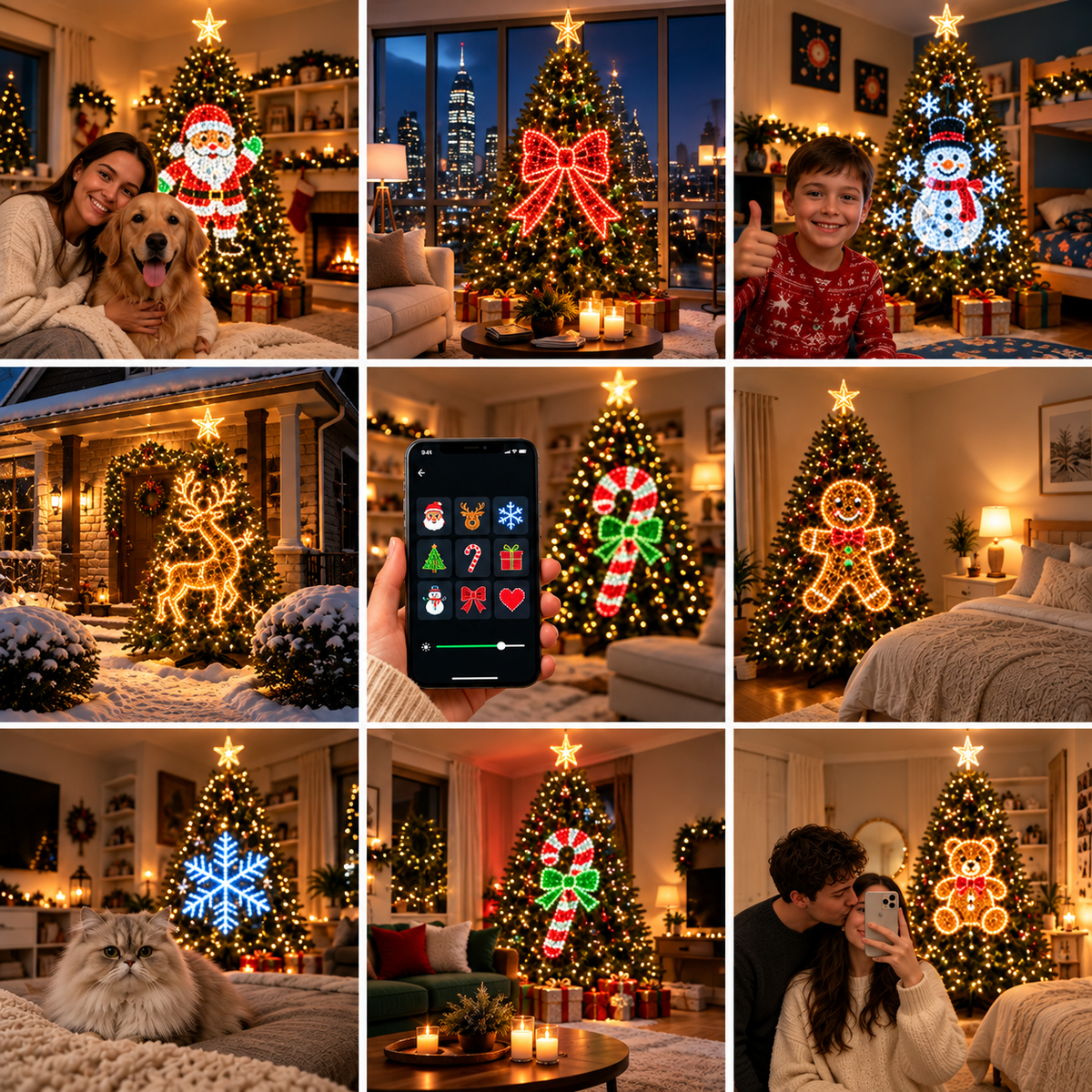 SleighGlow™ Animated Smart Christmas Tree Lights